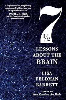 A book cover with the title of " lessons about the brain."