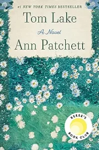 A book cover with flowers and green grass.