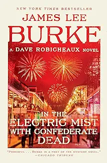 A book cover with fireworks and the title of the novel.